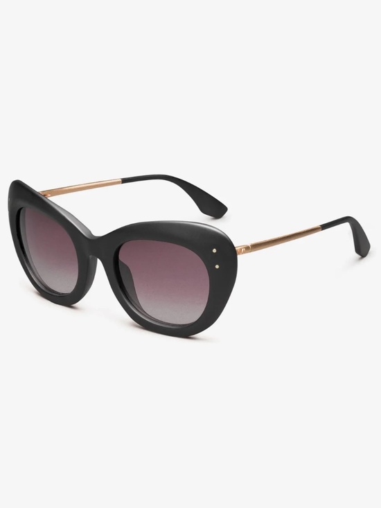 IVI Vision Faye Sunglasses Matte Black Rose Gold | Rose Gradient Lens main image 4